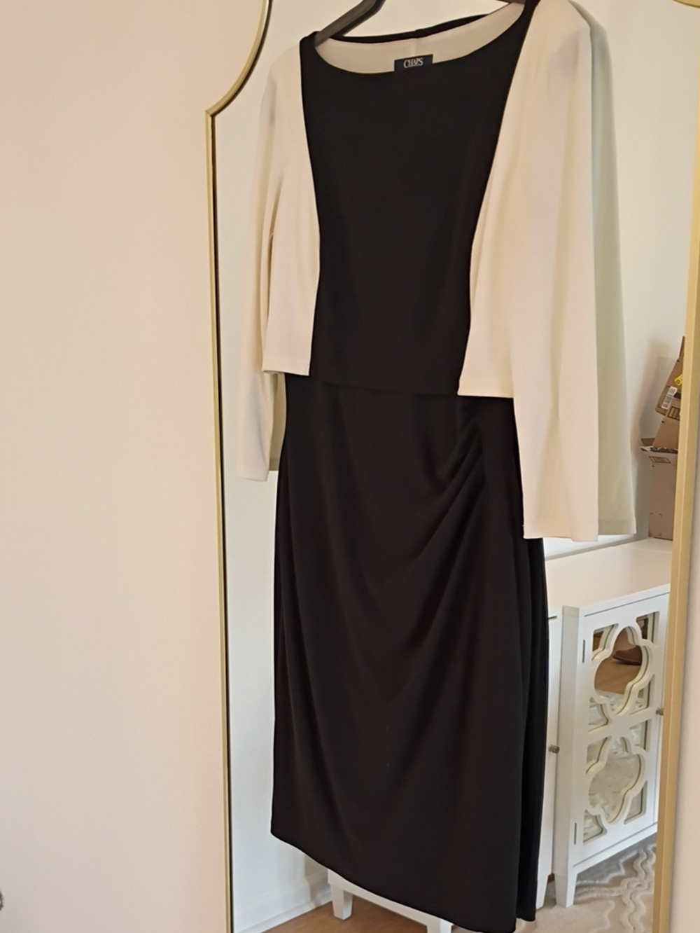 Chap's Black Block Dress